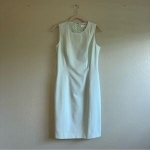Calvin Klein Classic Sleeveless Mint Dress